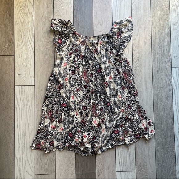 Free People Floral Paisley Off Shoulders - Picture 1 of 5